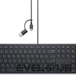 Arvuti klaviatuur Dell  | Collaboration Keyboard | KB525C | Keyboard | Wired | Ukrainian (QWERTY) | Black | USB-C 