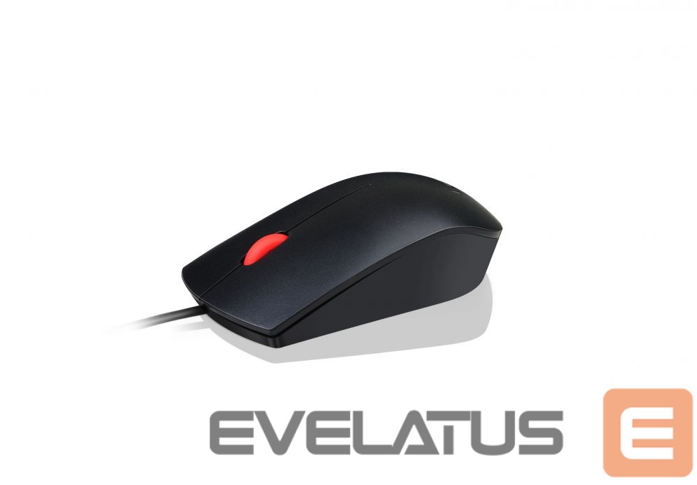 Arvutihiir Lenovo Essential USB Wired Mouse, 1600 DPI, 1.8 m, 3 Buttons, Black