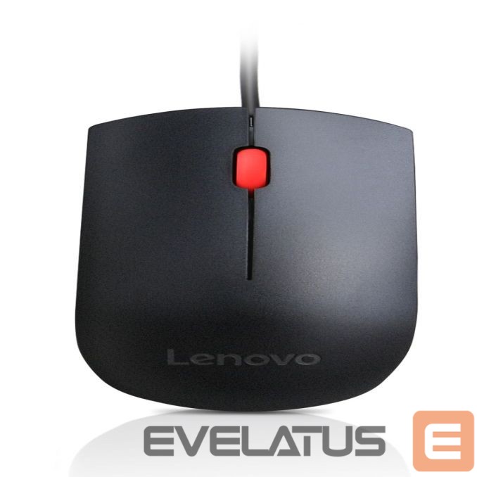 Arvutihiir Lenovo Essential USB Wired Mouse, 1600 DPI, 1.8 m, 3 Buttons, Black