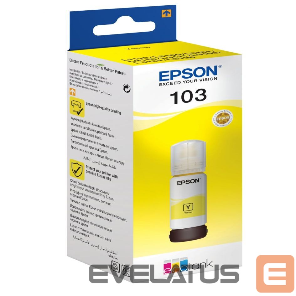 Tarvikud ja tarvikud EPSON 103 ECOTANK Ink Bottle, Yellow