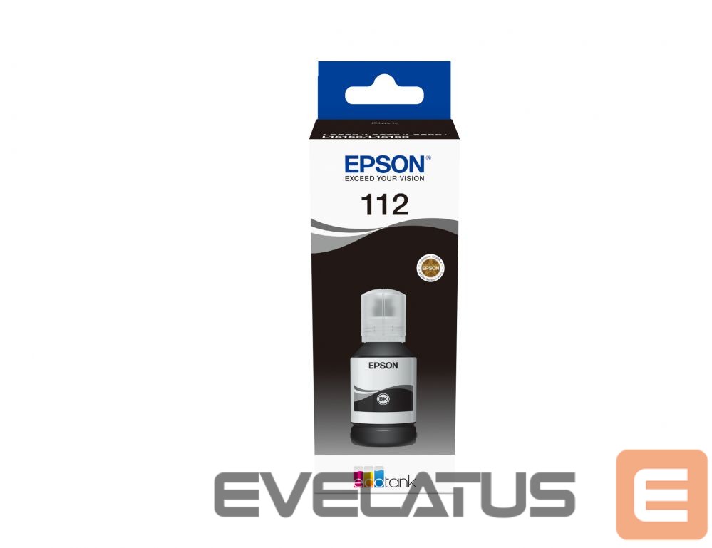 Tarvikud ja tarvikud EPSON 112 EcoTank Pigment C13T06C14A Ink Bottle, Black
