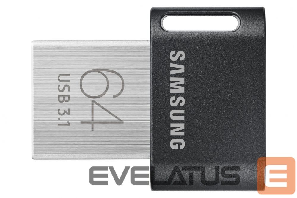 Mälupulk Samsung FIT Plus MUF-64AB/APC 64 GB, USB 3.1, Black/Silver