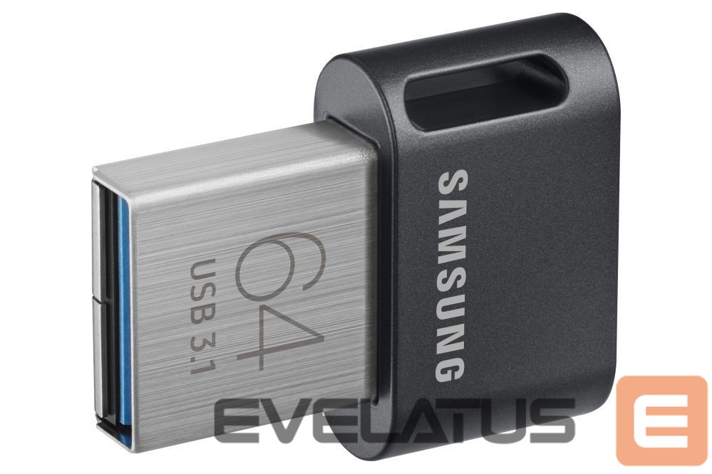 Mälupulk Samsung FIT Plus MUF-64AB/APC 64 GB, USB 3.1, Black/Silver