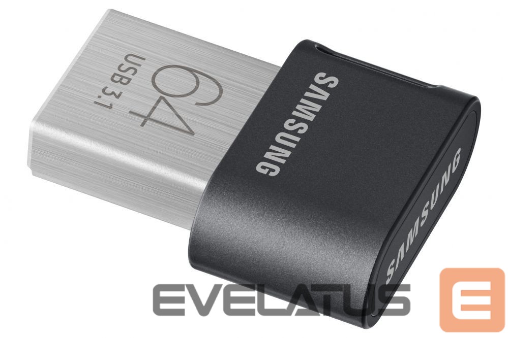 Mälupulk Samsung FIT Plus MUF-64AB/APC 64 GB, USB 3.1, Black/Silver