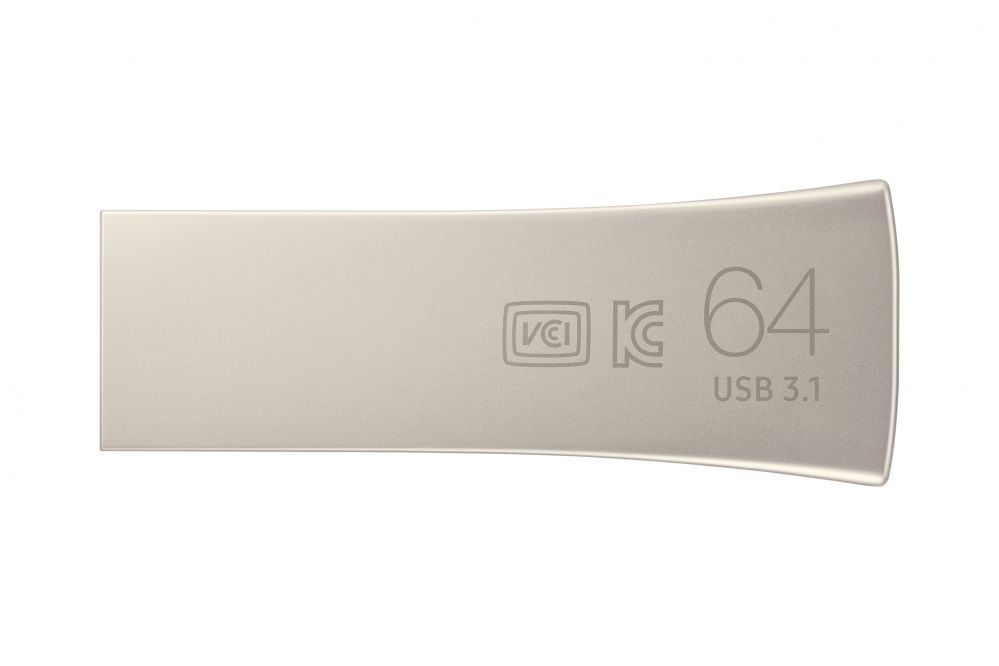Mälupulk Samsung SAMSUNG BAR Plus MUF-64BE3/APC 64 GB, USB 3.1, Silver