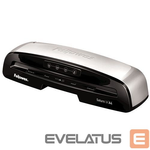 Kontoritarbed Fellowes Laminator Saturn 3i A4, Technology Heat, Silver/Black