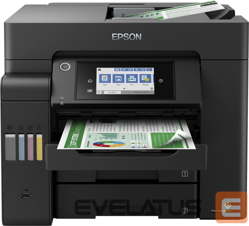 Printerid EPSON Multifunctional Printer EcoTank L6550 Colour, Inkjet, A4, Wi-Fi, Black