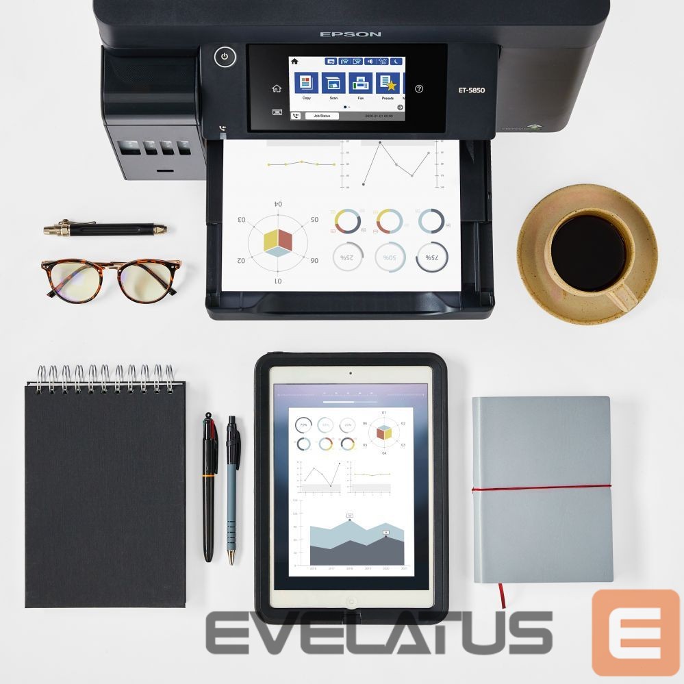 Printerid EPSON Multifunctional Printer EcoTank L6550 Colour, Inkjet, A4, Wi-Fi, Black
