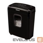 Kontoritarbed Fellowes  Powershred 6M Black, 13 L, Credit cards shredding, Mini-Cut Shredder, Paper handling standard/output 6 sheets per pass, Warranty 24 month(s)