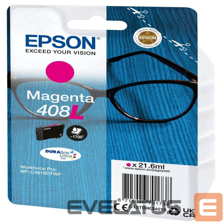 Tarvikud ja tarvikud EPSON DURABrite Ultra 408L Ink cartrige, Magenta