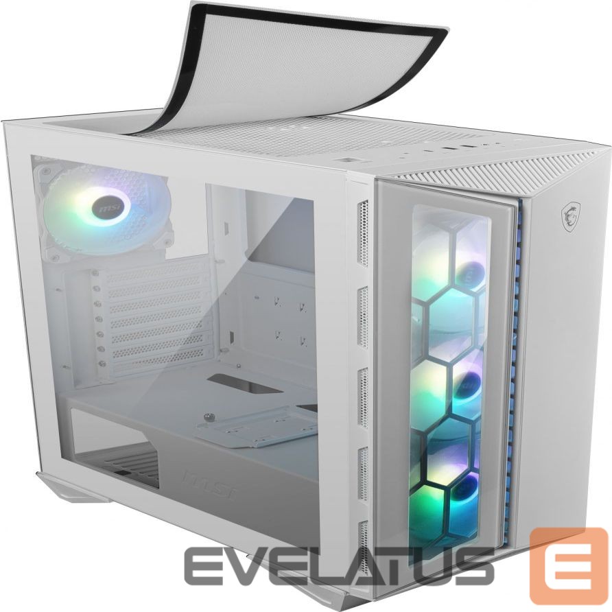 Arvuti korpus MSI MPG GUNGNIR 110R White, Mid-Tower, Power supply included No