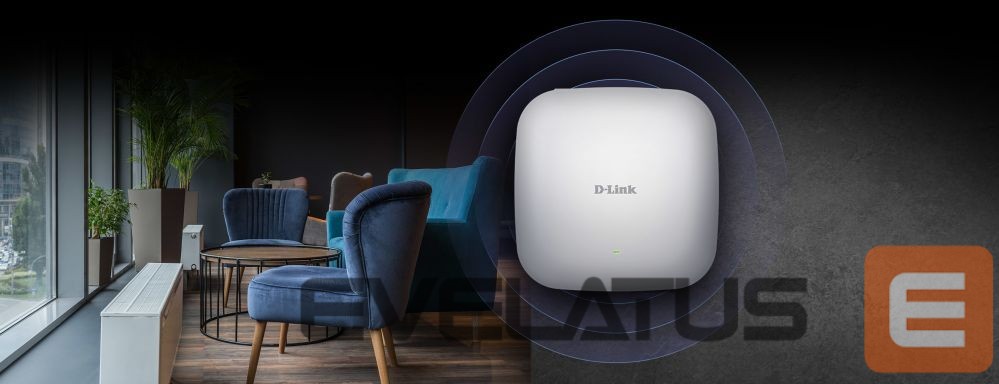 Ruuterid D-link Nuclias Connect AX1800 Wi-Fi 6 Access Point DAP-X2810 802.11ac, 1200+574 Mbit/s, 10/100/1000 Mbit/s, Ethernet LAN (RJ-45) ports 1, MU-MiMO Yes, Antenna type 2xInternal, PoE in