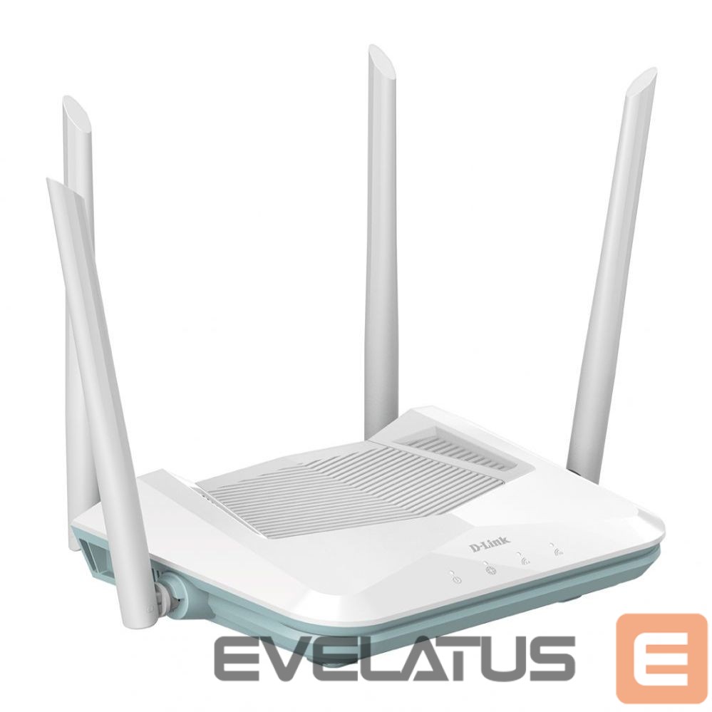 Ruuterid D-link AX1500 Smart Router R15 802.11ax, 1200+300 Mbit/s, 10/100/1000 Mbit/s, Ethernet LAN (RJ-45) ports 3, Mesh Support Yes, MU-MiMO Yes, Antenna type 4xExternal