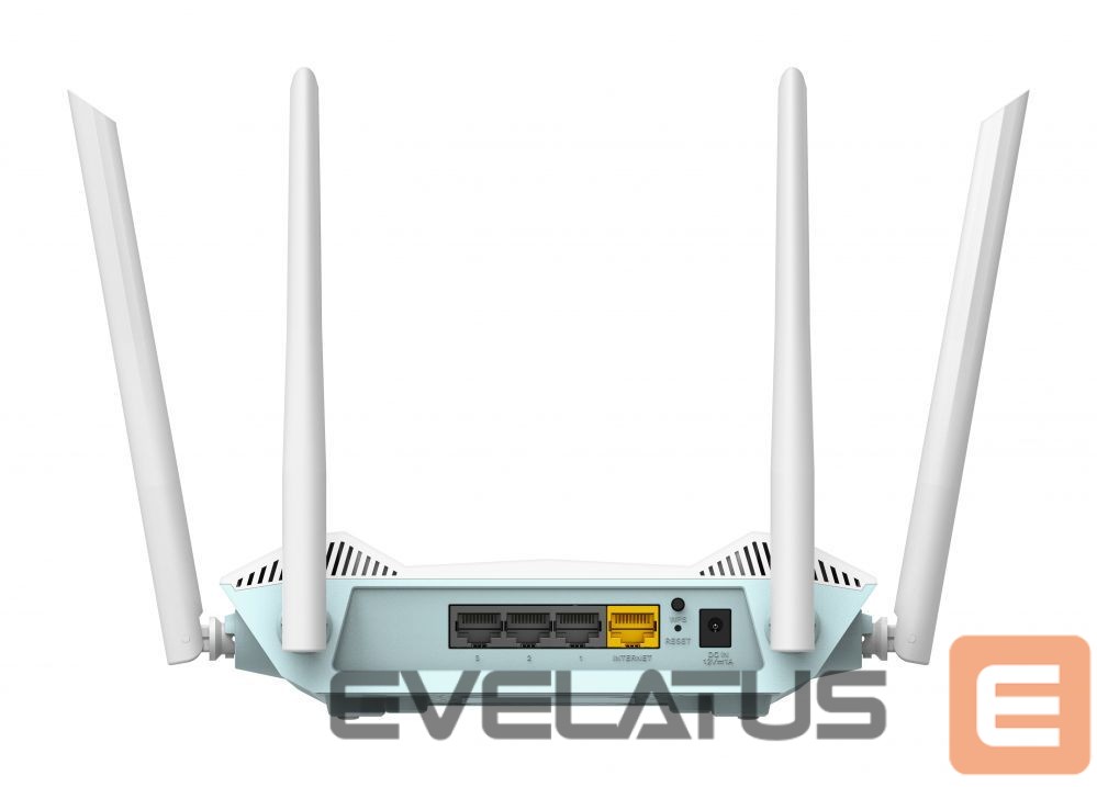 Ruuterid D-link AX1500 Smart Router R15 802.11ax, 1200+300 Mbit/s, 10/100/1000 Mbit/s, Ethernet LAN (RJ-45) ports 3, Mesh Support Yes, MU-MiMO Yes, Antenna type 4xExternal