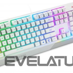 Arvuti klaviatuur MSI  Vigor GK30 COMBO WHITE Keyboard and Mouse Set, Wired, Mouse included, US, White 