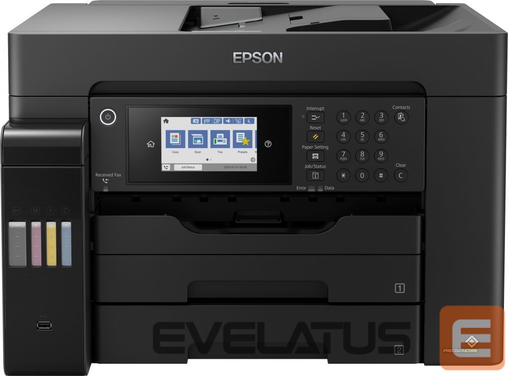 Printerid EPSON EcoTank L15160 Colour, Inkjet, Multicunctional Printer, A3+, Wi-Fi, Black