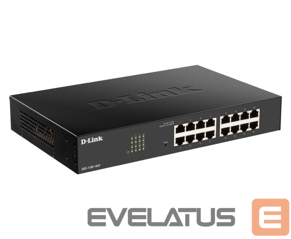 Server – muud tarvikud D-link Smart Managed Switch DGS-1100-16V2 Managed, Desktop, Power supply type External, Ethernet LAN (RJ-45) ports 16