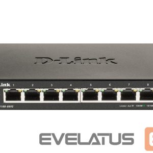 Server – muud tarvikud D-link  Smart Gigabit Ethernet Switch DGS-110-08V2 Managed, Desktop, Power supply type External, Ethernet LAN (RJ-45) ports 8 