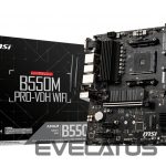 Intel protsessori emaplaat MSI  B550M PRO-VDH WIFI Processor family AMD, Processor socket AM4, DDR4, Memory slots 4, Chipset AMD B, Micro ATX 