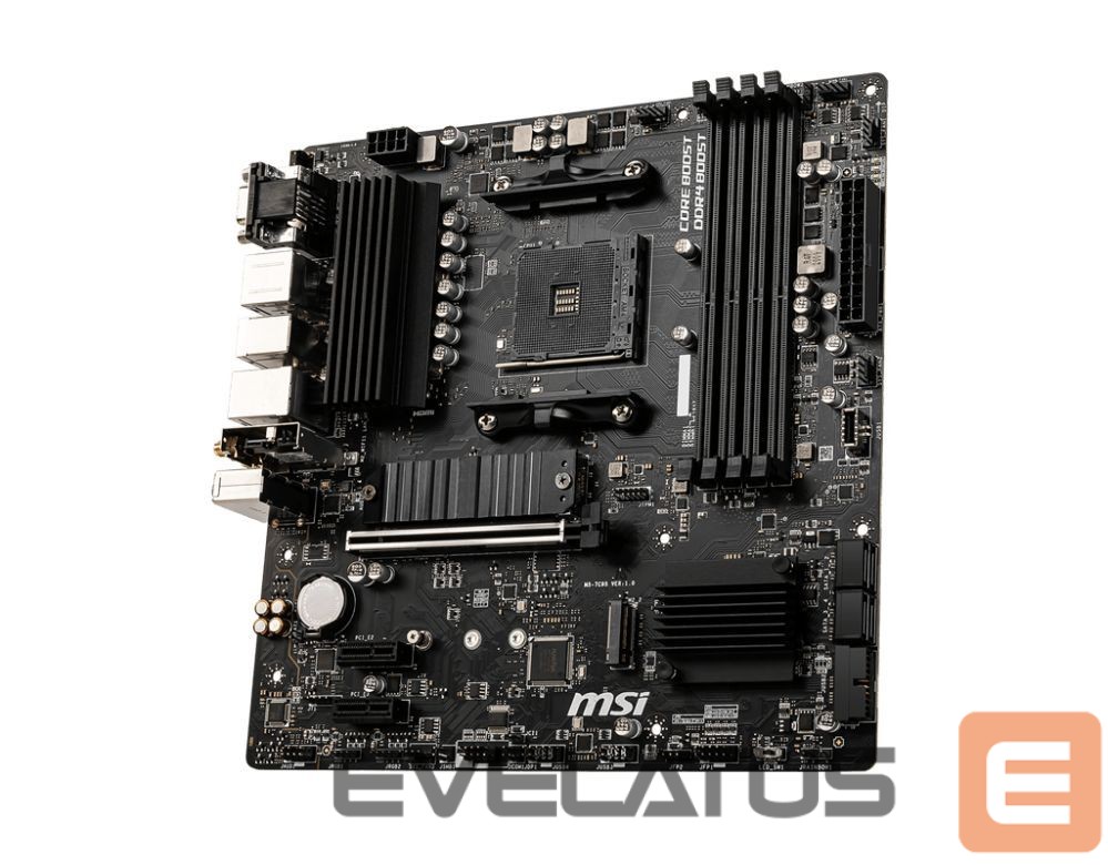 Intel protsessori emaplaat MSI B550M PRO-VDH WIFI Processor family AMD, Processor socket AM4, DDR4, Memory slots 4, Chipset AMD B, Micro ATX