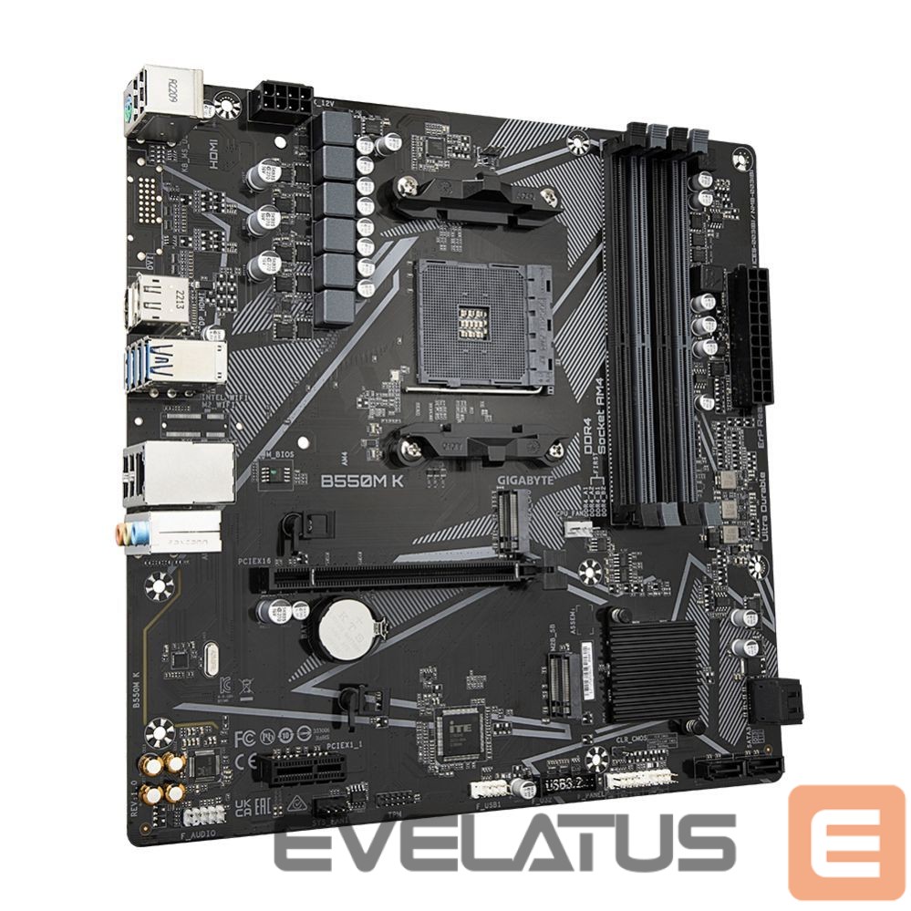 Arvuti komponendid Gigabyte GIGABYTE B550M K AM4 64GB DDR4 2xM.2