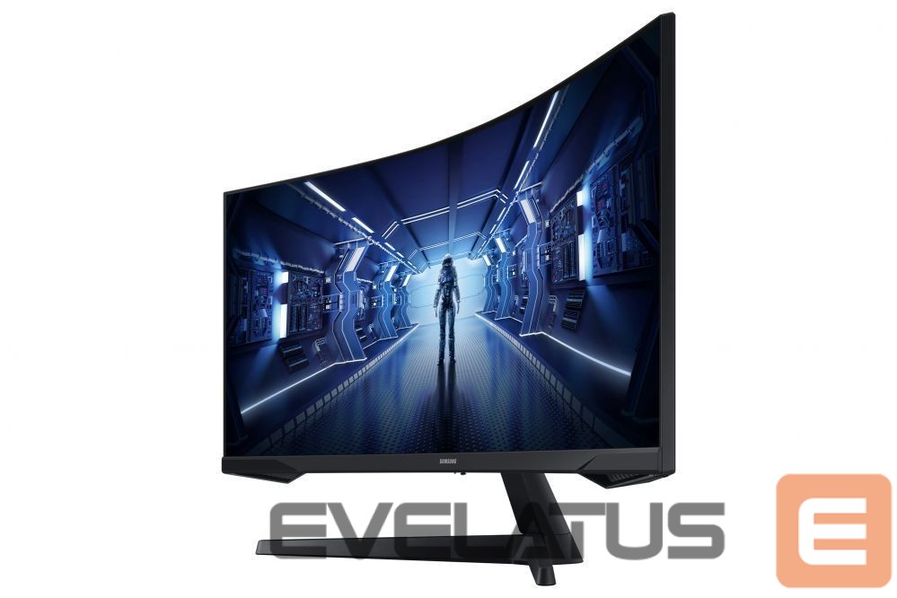 Monitorid Samsung Curved Monitor LC34G55TWWPXEN 34 ", VA, UWQHD, 3440 x 1440, 21:9, 1 ms, 250 cd/m², Black, 165 Hz, HDMI ports quantity 1