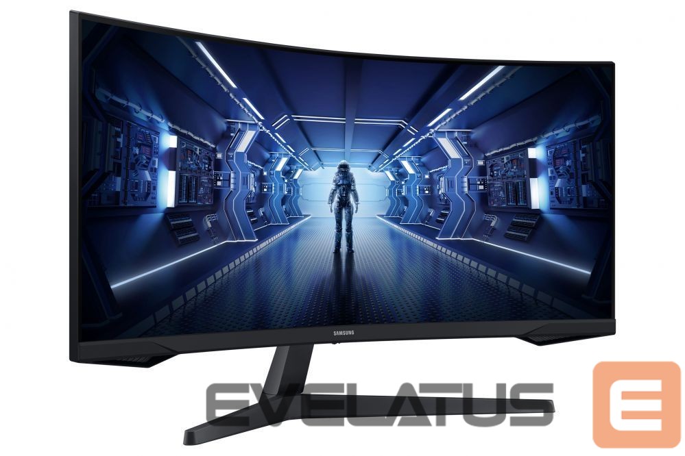 Monitorid Samsung Curved Monitor LC34G55TWWPXEN 34 ", VA, UWQHD, 3440 x 1440, 21:9, 1 ms, 250 cd/m², Black, 165 Hz, HDMI ports quantity 1