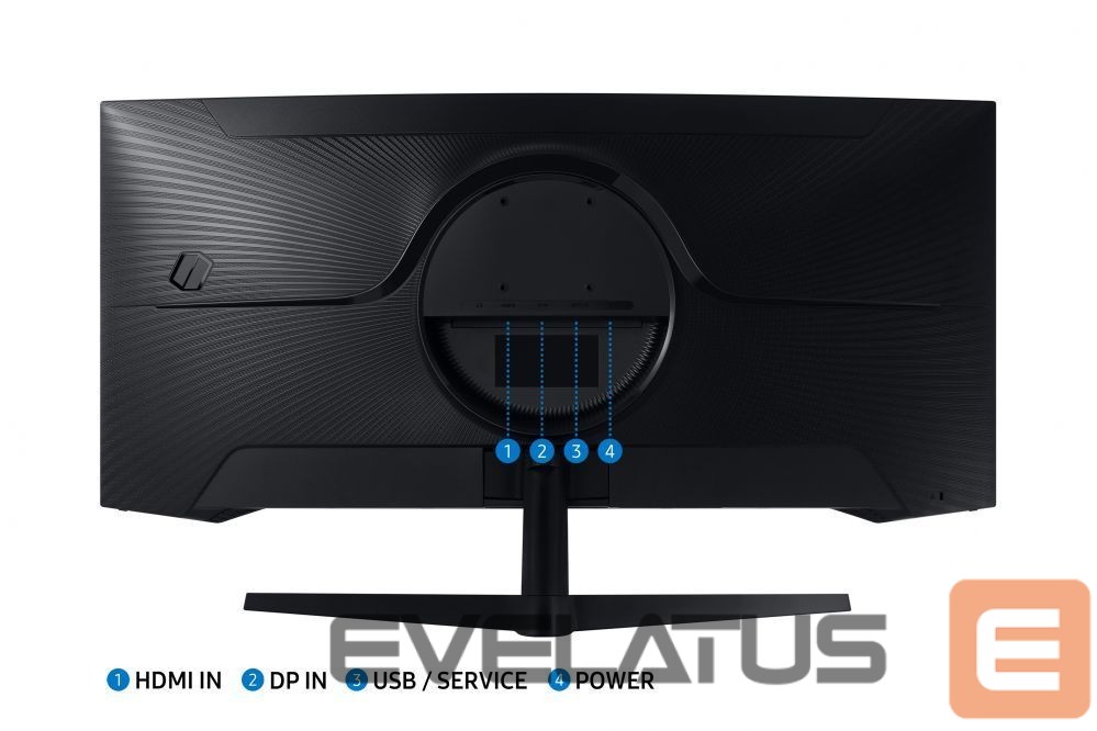 Monitorid Samsung Curved Monitor LC34G55TWWPXEN 34 ", VA, UWQHD, 3440 x 1440, 21:9, 1 ms, 250 cd/m², Black, 165 Hz, HDMI ports quantity 1