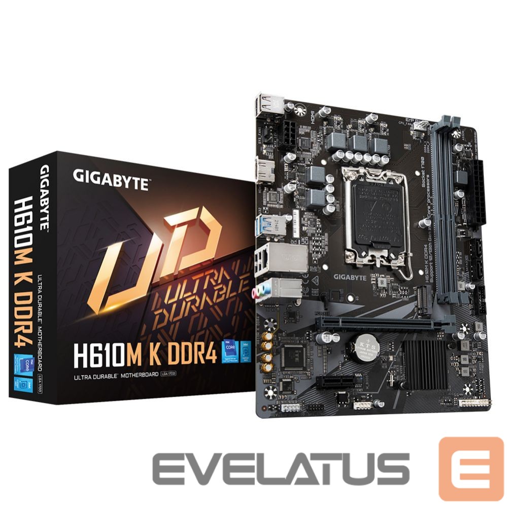 Intel protsessori emaplaat Gigabyte H610M K DDR4 1.0 M/B
