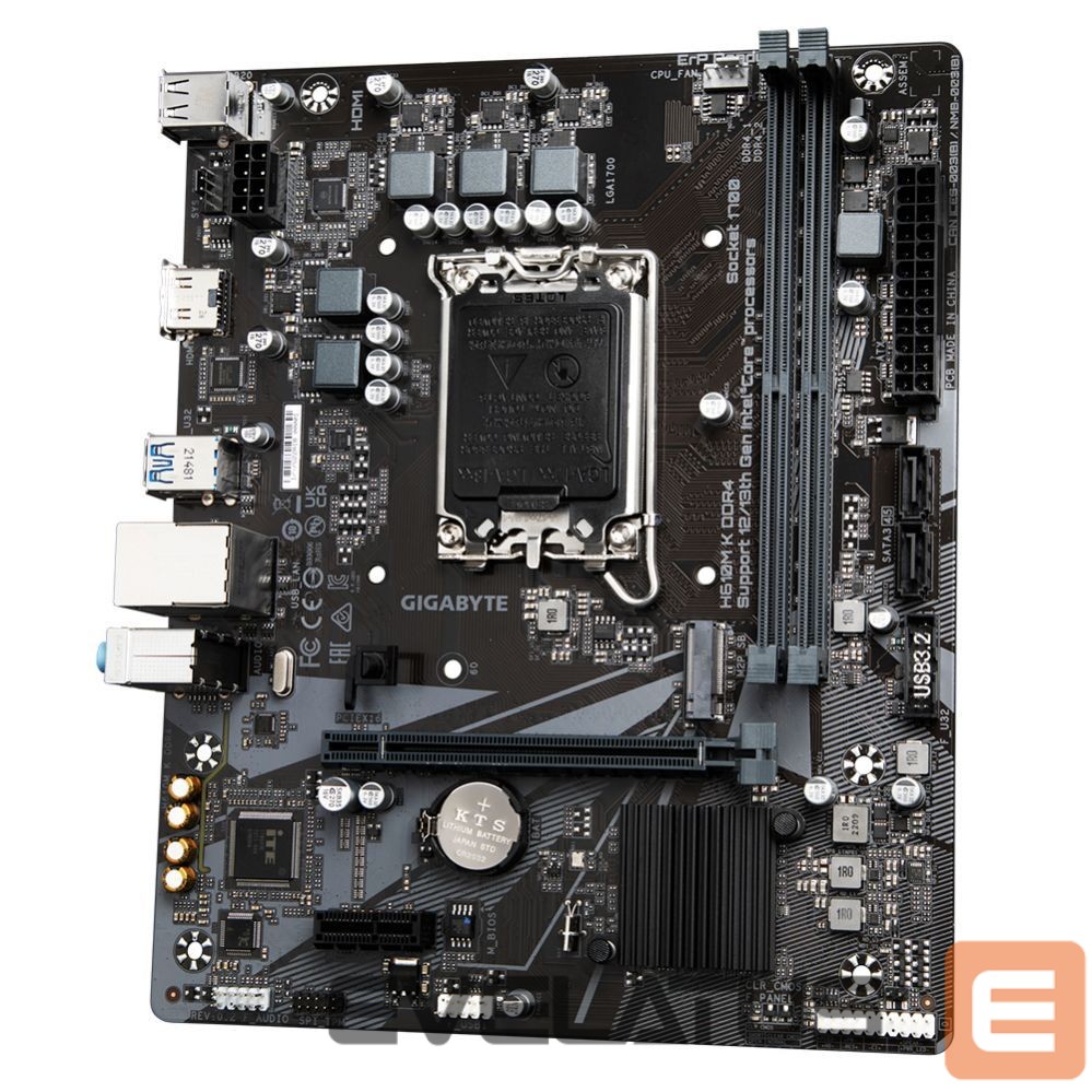 Intel protsessori emaplaat Gigabyte H610M K DDR4 1.0 M/B