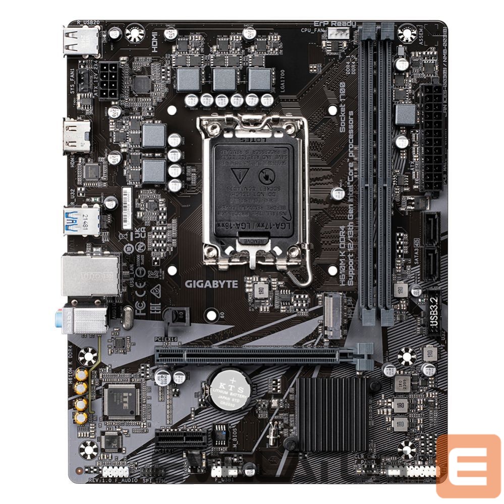 Intel protsessori emaplaat Gigabyte H610M K DDR4 1.0 M/B