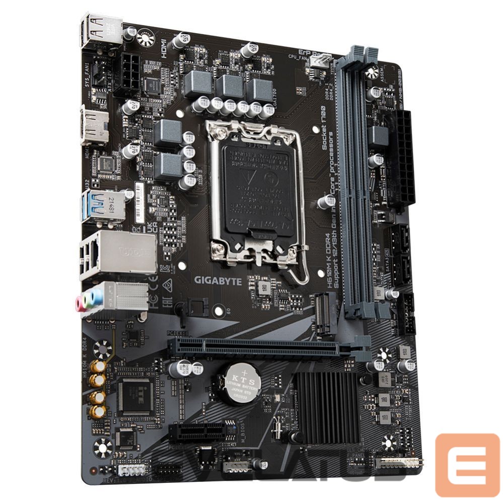 Intel protsessori emaplaat Gigabyte H610M K DDR4 1.0 M/B