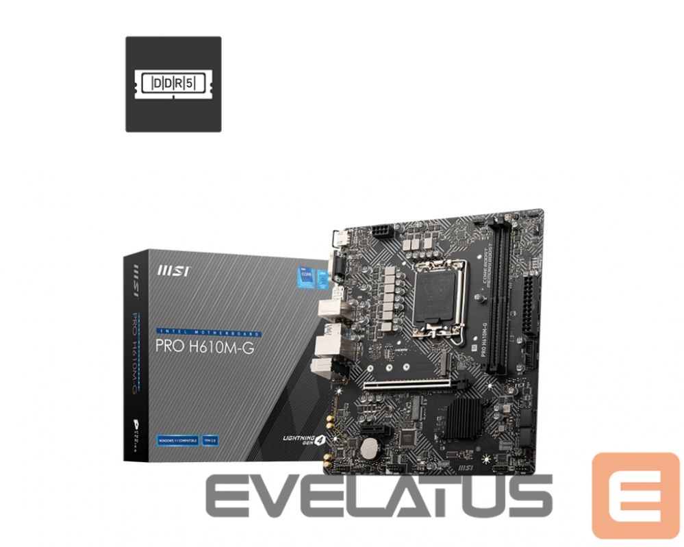 Intel protsessori emaplaat MSI PRO H610M-G