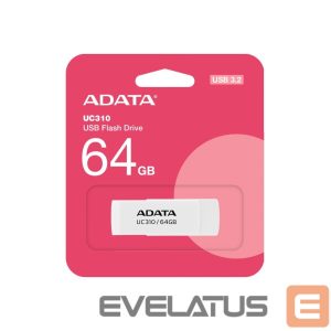 Mälupulk ADATA  UC310 64GB USB Flash Drive, White 