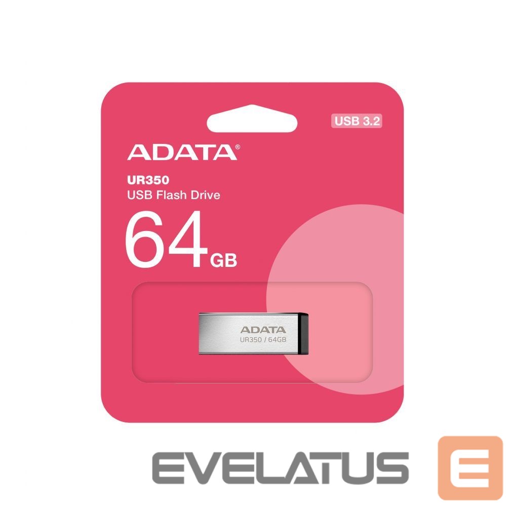 Mälupulk ADATA UR350 64GB USB Flash Drive, Black