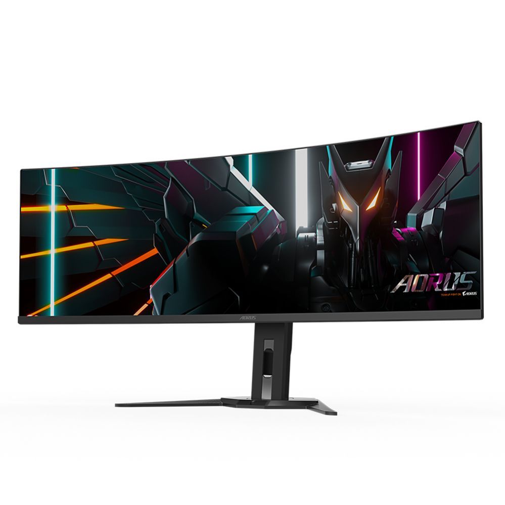 Monitorid Gigabyte Gaming Monitor 49" OLED AORUS CO49DQ EK1, 5120x1440 DQHD, 3 ms, 250 cd/m2 (TYP), HDMI ports quantity 2, 144 Hz, Black