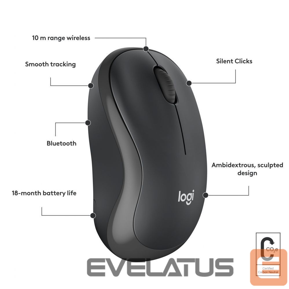 Arvutitarvikud Logitech LOGI M240 Silent Bluetooth Mouse - GRAPH