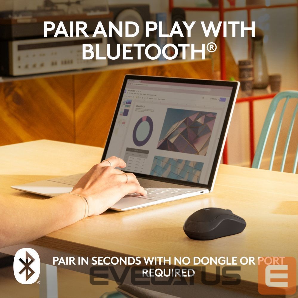 Arvutitarvikud Logitech LOGI M240 Silent Bluetooth Mouse - GRAPH