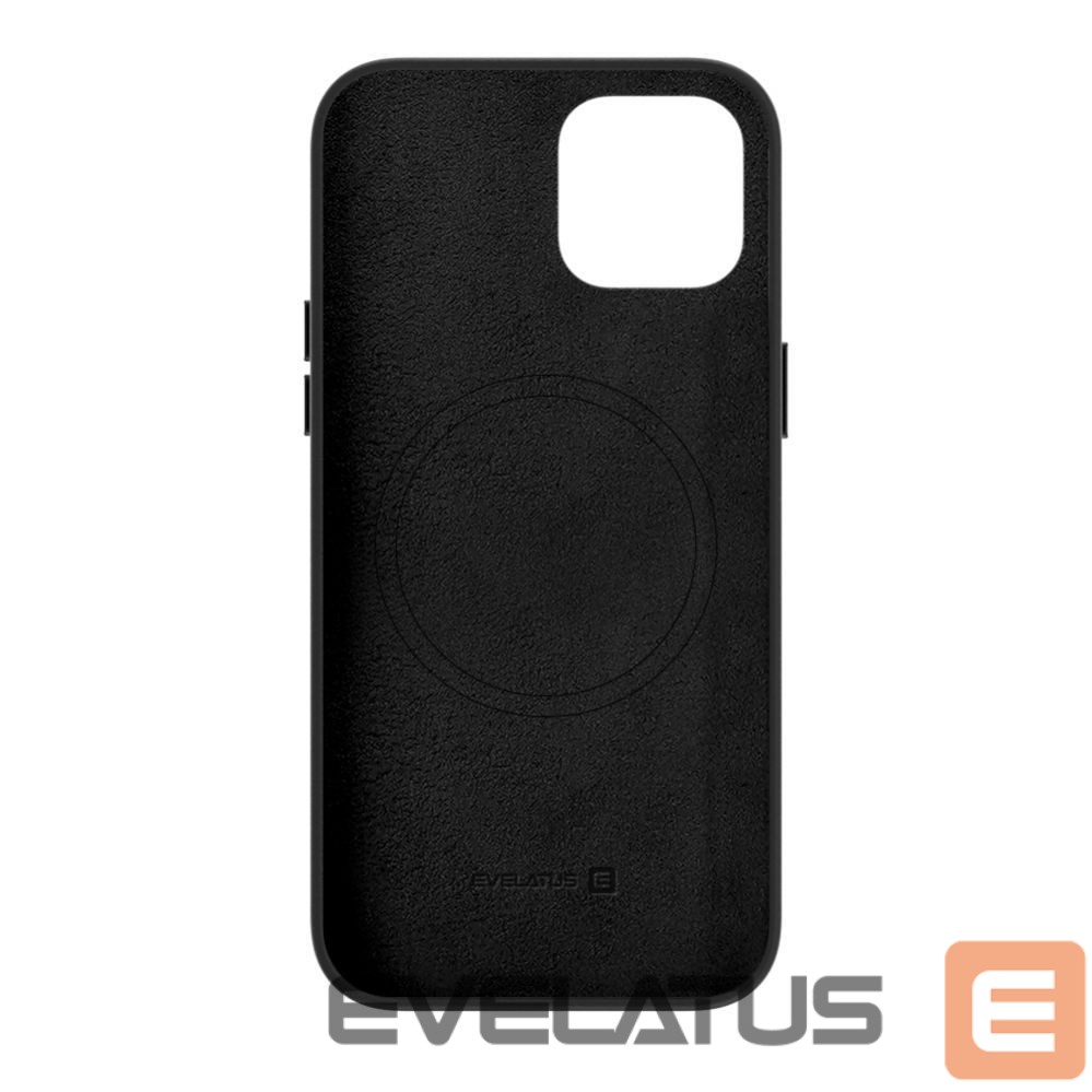 Tagakaaned Evelatus Apple iPhone 14 Genuine Leather Case with MagSafe Black