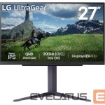Monitorid LG  LCD Monitor||27"|Panel IPS|2560x1440|16:9|180Hz|1 ms|Pivot|Height adjustable|Tilt|Colour Black|27GS85Q-B 
