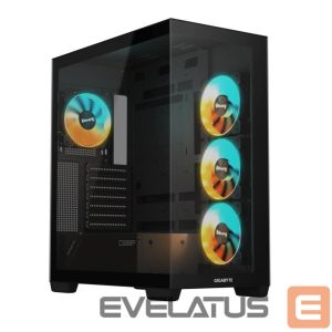 Arvuti korpus Gigabyte  Case||GB-C500P ST|MidiTower|Case product features Transparent panel|ATX|MicroATX|MiniITX|Colour Black|GB-C500PST 