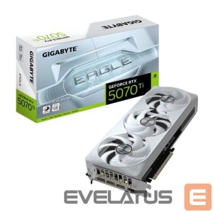 Graafikakaart / ideokaardid Gigabyte  Graphics Card||NVIDIA GeForce RTX 5070 Ti|16 GB|GDDR7|256 bit|PCIE 5.0 16x|Triple slot Fansink|1xHDMI|3xDisplayPort|N507TEAGLEOCICE-16GD1.0 