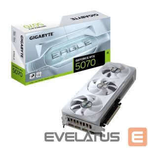 Graafikakaart / ideokaardid Gigabyte  Graphics Card||NVIDIA GeForce RTX 5070|12 GB|GDDR7|192 bit|PCIE 5.0 16x|GPU 2587 MHz|Triple slot Fansink|1xHDMI|3xDisplayPort|GV-N5070EAGLEOCICE-12GD 