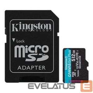 Muu arvutitarvik Kingston  MEMORY MICRO SDXC 512GB UHS-I/W/A SDCG4/512GB 