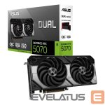 Graafikakaart / ideokaardid Asus  Graphics Card||NVIDIA GeForce RTX 5070|12 GB|GDDR7|192 bit|PCIE 5.0 16x|Dual Slot Fansink|1xHDMI|3xDisplayPort|DUAL-RTX5070-O12G 