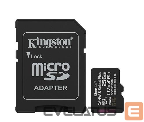 Muu arvutitarvik Kingston MEMORY MICRO SDXC 256GB UHS-I/W/ADAPTER SDCS3/256GB
