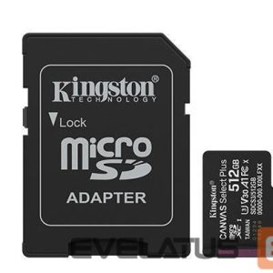 Muu arvutitarvik Kingston  MEMORY MICRO SDXC 512GB UHS-I/W/ADAPTER SDCS3/512GB 
