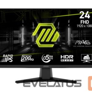 Monitorid MSI  LCD Monitor||MAG 242F|23.8"|Gaming|Matte|Panel IPS|1920x1080|16:9|200Hz|0.5 ms|Colour Black|MAG242F 