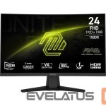 Monitorid MSI  LCD Monitor||MAG 244C|23.6"|Gaming/Curved/Frameless|Matte|Panel VA|1920x1080|16:9|180Hz|1 ms|MAG244C 
