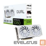Graafikakaart / ideokaardid Asus  Graphics Card||NVIDIA GeForce RTX 5060|8 GB|GDDR7|128 bit|PCIE 5.0 16x|Dual Slot Fansink|DUAL-RTX5060-O8G-WHITE 